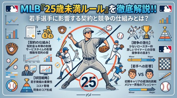 MLB『25歳未満ルール』を徹底解説！！