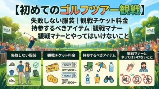 【初めてのゴルフツアー観戦】失敗しない服装