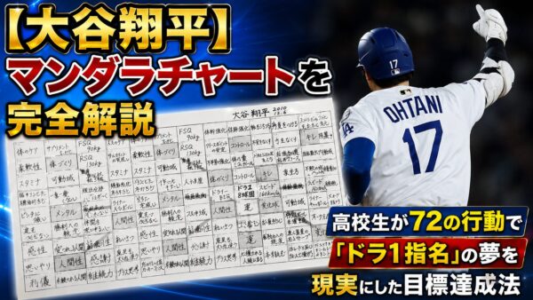 【大谷翔平】マンダラチャートを完全解説
