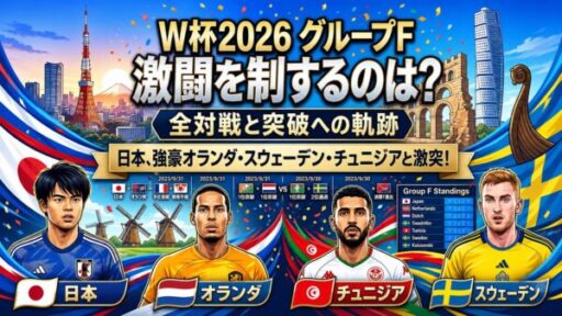 W杯2026 グループF 激闘の先に