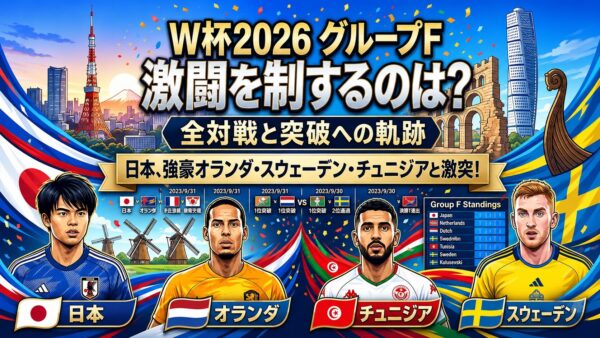 W杯2026 グループF 激闘の先に