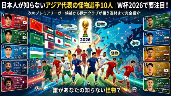 日本人が知らないアジア代表の怪物選手10人