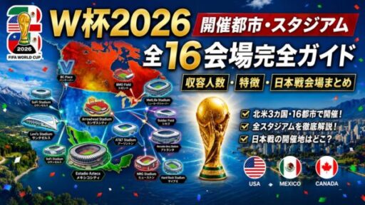 W杯2026 開催都市・スタジアム全16会場完全ガイド