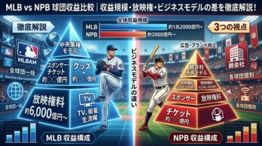 MLB vs NPB 球団収益比較