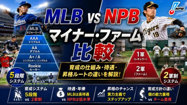 MLB vs NPB マイナー・ファーム比較