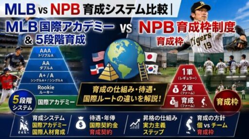MLB vs NPB 育成システム比較