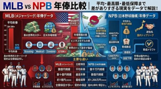 MLB vs NPB 年俸比較